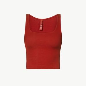 ISO SKIMS BRICK COTTON RIB TANK